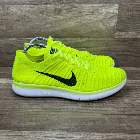 Nike Shoes - Nike Free RN Flyknit Yellow Womens US Size 10 EUR 42 842546-700 Running Shoes